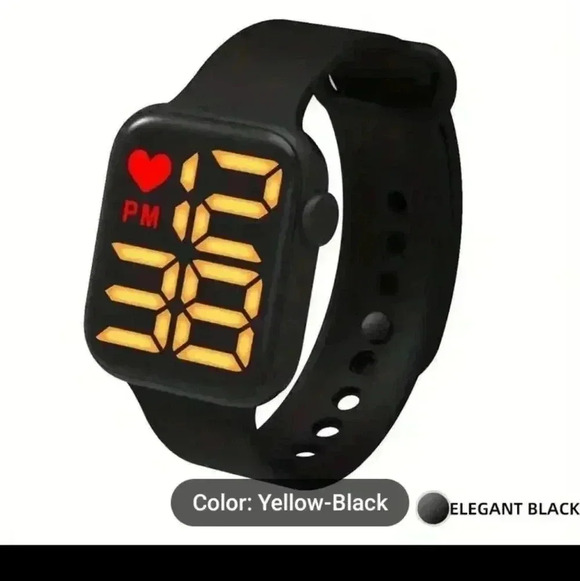 LED Square Electronic Watch, Multifunctional Waterproof Long Battery life..NWT.. - Picture 3 of 3